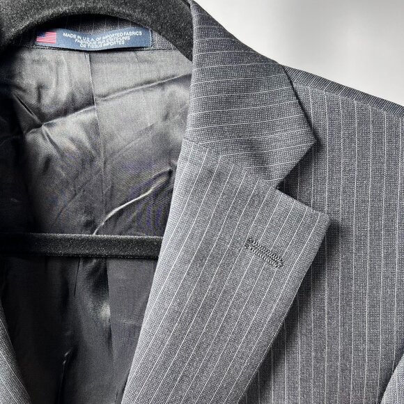 NWT Walter Morton/Hickey Freeman Men's 38R, Gray Pinstripe,2 piece Suit USA
